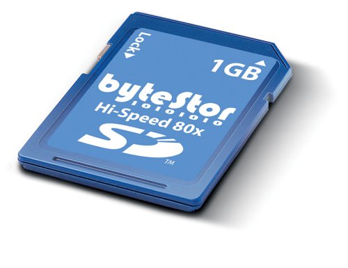 Kamerazubeh&ouml;r: ByteStor Highspeed SD 1GB Secure Digital (80x) Speicherkarte (Retailverpackung)