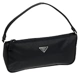 Prada Womens Small Rectangle Nylon Handbag, Nero