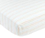 Bubbles and Fish Multi-Color Fitted Sheet with Stripes