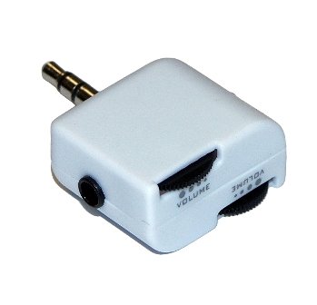 Kamerazubeh&ouml;r: BTI Kopfh�rer Splitter-Aufsatz mit Lautst�rkeregeler f�r iPod und MP3-Player