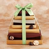 Godiva Chocolate: Chocolate Lover's Gift Tower with Green Thank You Ribbon