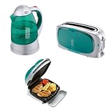 George Foreman 12058 Triple Pack With Kettle, Toaster and Health Grill - Green