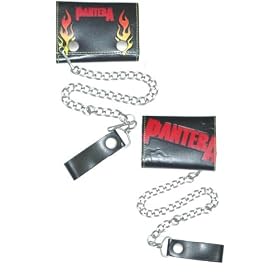 PANTERA - Flames - Leather Chain Wallet by BigBoyMusic