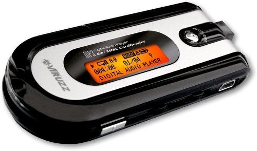 Verst&auml;rker und Receiver: VIRUZZ MP7MXII black HiFi MP3/WMA Player, FM Radio,Aufnahmefunktion, D/MMC Kartenleser, 64MB intern