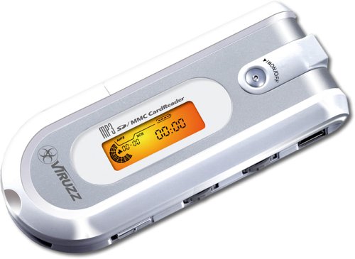 Verst&auml;rker und Receiver: VIRUZZ MP7MX icy HiFi MP3 Player, SD/MMC Kartenleser