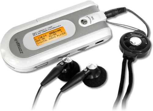 Verst&auml;rker und Receiver: VIRUZZ MP7MXII white HiFi MP3/WMA Player, FM Radio, Aufnahmefunktion, SD/MMC Kartenleser, 64MB intern
