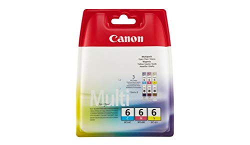 Camcorder: Canon Multi-Pack BCI-6C BCI-6M BCI-6Y Blister Tinte c/m/g 3 x 440 Seiten BJC-8200; S800/900/9000; i865/950/990/9100