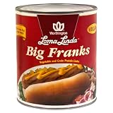 Worthington Loma Linda Big Franks, Vegetable and Grain Protein Links, 6-Pound Can