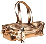 Necessary Objects Womens Large Metallic Satchel