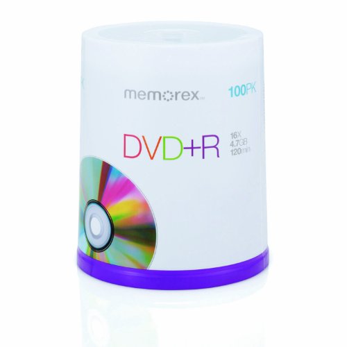 MP3 Player: Memorex DVD+R 16x Speed 100er Spindel DVD-Rohlinge