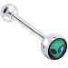 black and green alien hea