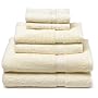 100% Egyptian Cotton 725-Gram 6-Piece Towel Set, Cream