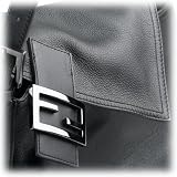 Fendi Women's Leather Mamma Baquette Handbag, Nero