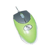 Elektronik und Foto: A-Four Tech MOP-18 gr�n Maus optisch PS/2+USB 3 Tasten 400dpi +Tastenrad gr�n