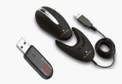 Elektronik und Foto: Anycom Maus Bundle Blue BTM-100 + Blue USB-120