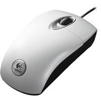 Lautsprecher: Logitech RX300 Optical Mouse 3D Weiss OEM Maus optisch USB+PS/2 3 Tasten + Tastenrad wei�
