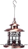Corona Bird Feeder / Copper and Glass Birdfeeder