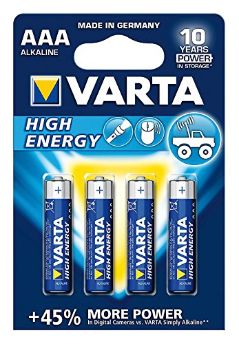 Verst&auml;rker und Receiver: Varta 4903 HighEnergy Alkali-Batterie "Micro AAA" (1,5 Volt) 4er Pack