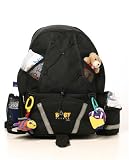 Black Baby Sherpa Diaper Backpack