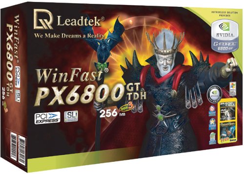 Lautsprecher: Leadtek Winfast NVidia Geforce PX 6800 GT Grafikkarte 256MB DDR3 Ram PCI Express 16x DVi und TV-Out Retail