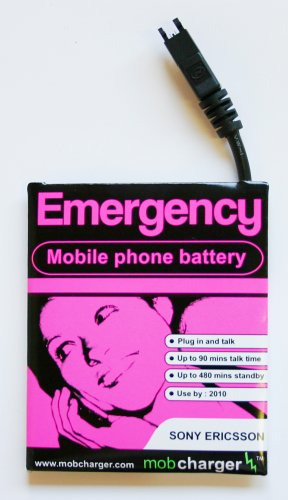 MP3 Player: Mob Charger Rescue Battery f�r Sony/Ericsson Handys