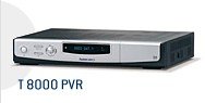 Heimkinosysteme: Homecast T 8000 PVR Digitaler DVB-T Twin-Receiver mit 80 GB Festplatte silber/schwarz