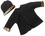 Leopard Collection Fleece Jacket & Hat Set: 6 - 12 Months