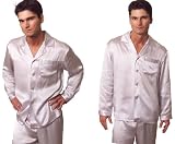 Mens Silver Siam Pajama Set (Free World Wide Shipping)