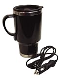 Stainless Steel Heated Auto Mug w/12 volt Power Adapter