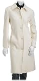 Kristen Blake Womens Petite Single Breasted Wool/Cashmere Blend Walker with Track Stitching Coat