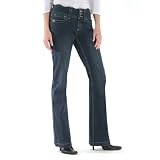 Lee Jeans Womens Missy One True Fit Three Button Bootcut with Stretch