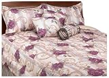 Malibu Shores Flower Garden Jacquard King 7-Piece Comforter Set, Purple