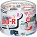 TDK DVD-Rデータ用 1-8倍速対応ホワイトプリンタブル(ワイド)50枚パック[DVD-R47PWDX50PK]