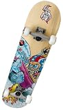Kryptonics Custom Series Skateboard (Pro Street/Park Shaped Wheels): Graphic of Crazy Guy in Car