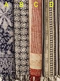 10"x 66" Rayon Batik Scarves