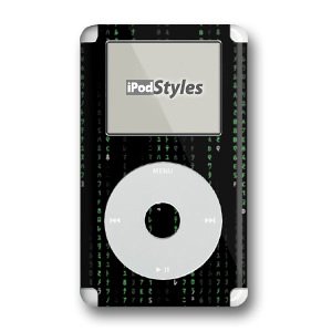 Navigationssysteme: iPod Skin (4 Generation/Photo) - Matrix-Style Code