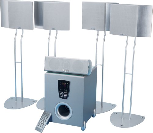 Elektronik und Foto: AEG SLS 4702 Surround Lautsprecher-System