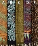 10" x 66" Rayon Batik Scarves - 5 Styles to Choose From