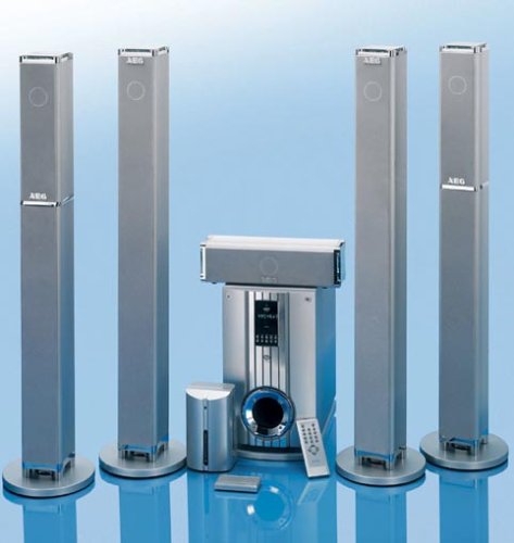 Elektronik und Foto: AEG SLS 4705 Surround Lautsprecher-System
