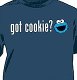 KIDS SESAME STREET - Cookie Monster - Got Cookie? - New Vintage Navy Crew T-Shirt / Tee