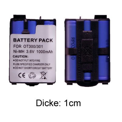 TV Geraete: Telebox Akku 650  mAh NiMH f�r Alcatel O.T. 301 / 302 / 303