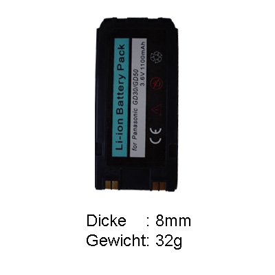 TV Ger&auml;te: Telebox Slim 600 mAH NiMH f�r Panasonic GD 30 / 50