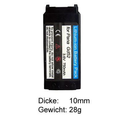 TV Ger&auml;te: Telebox Slim 600 mAH NiMH f�r Panasonic GD 52