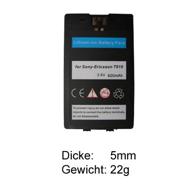 TV Geraete: Telebox Akku 720  mAh LiIon f�r SonyEricsson T610 / T630