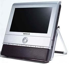 NoteBook: Neovia Neo D 0705 Tragbarer digitaler/analoger Fernseher 7" Display & DVD-Player silber