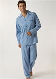 Wolsey Sleepwear woven pajama with contrast piping detail