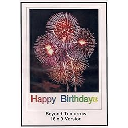 Beyond Tomorrow: 16x9 Widescreen TV.: Greeting Card: Happy Birthday