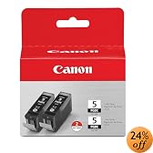 Canon PGI-5 BK 2-Pack Pigment Black Ink Tanks