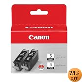 Canon PGI-5 BK 2-Pack Pigment Black Ink Tanks