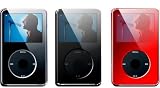 Speck IV60-3PK-SEE 60 gb iPod video See-Thru hard case 3-Pack (Clear, Black, Red)